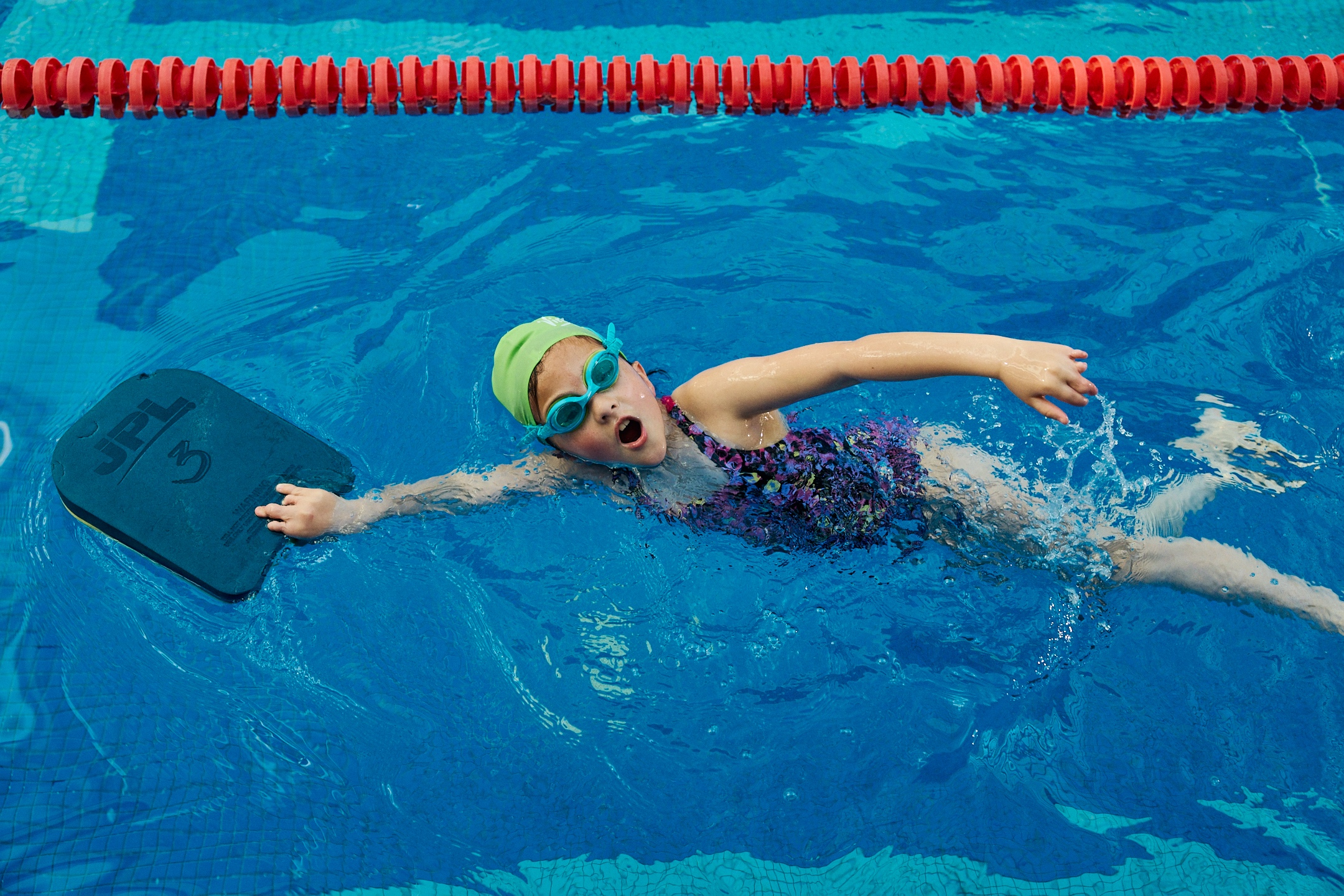 Junior having a swimming lesson at Virgin Active