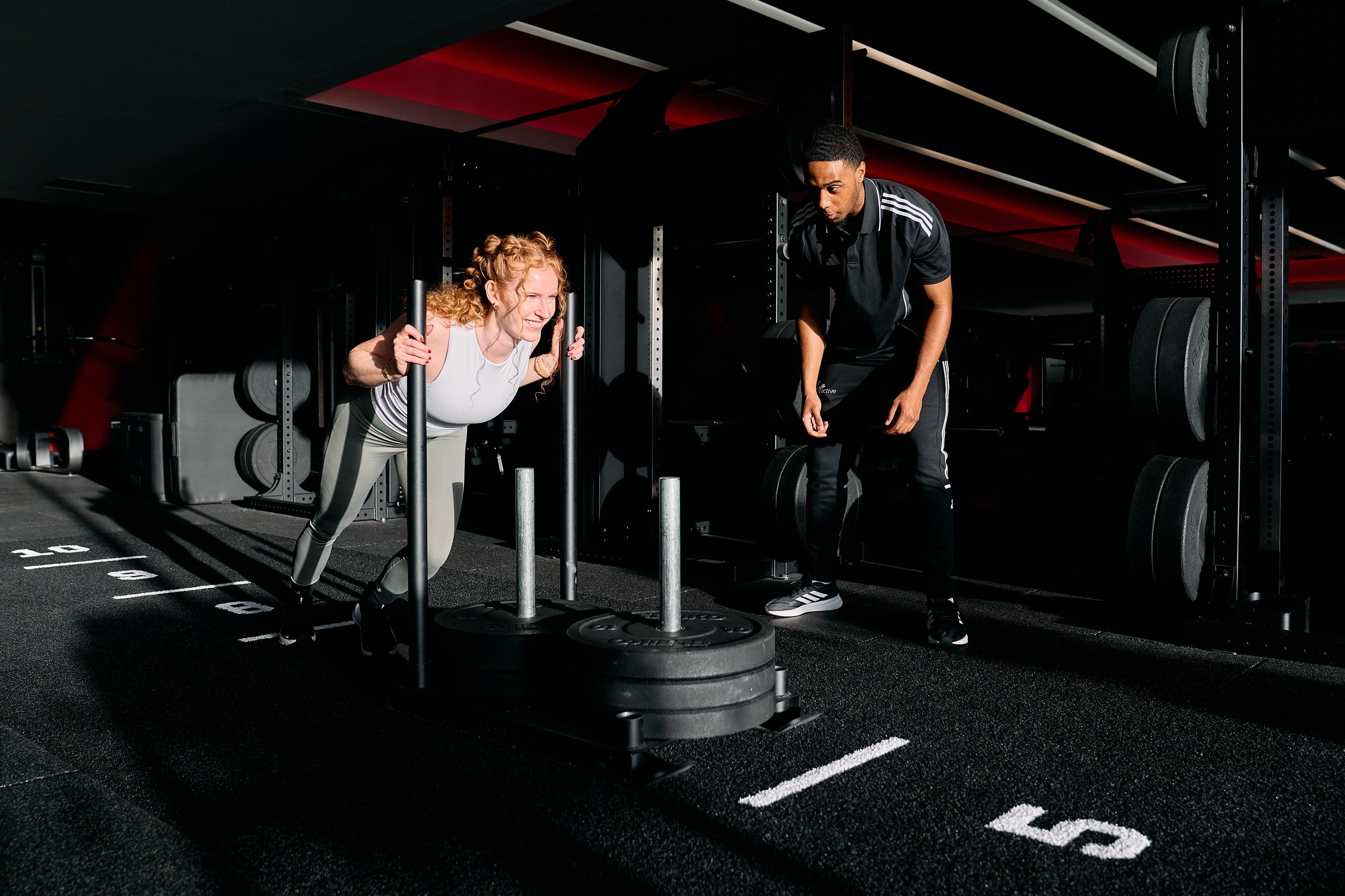 VAUK Personal Training_lady sled push