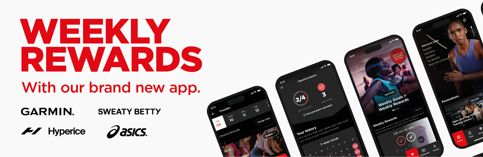 Weekly rewards with our brand new app