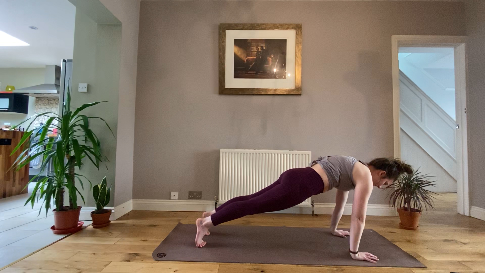 Standing Wall Plank Exercise for Seniors and Beginners